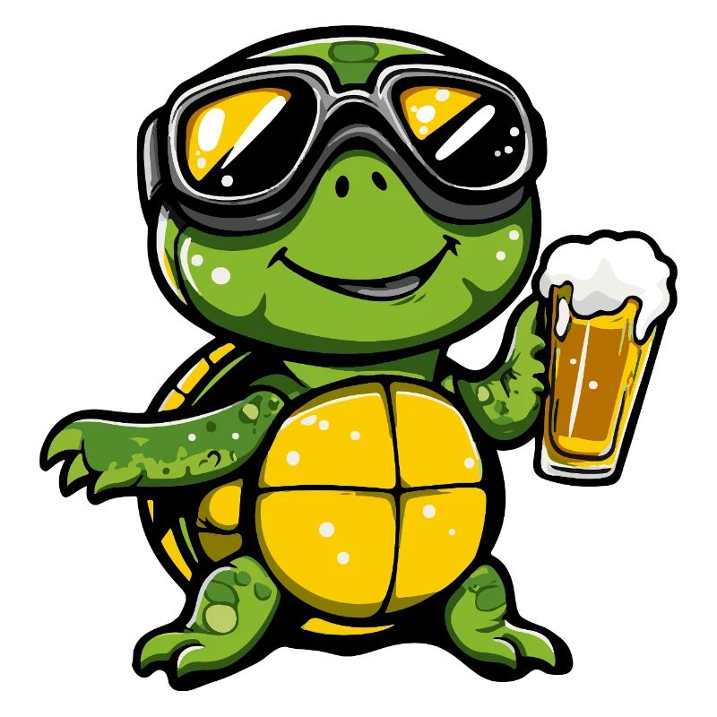 Turtle Après Ski Beer Comic