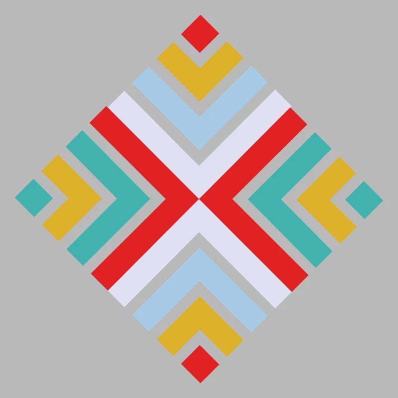 Folk geometric pattern