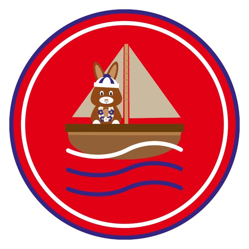 Hase im Sommer Boot.