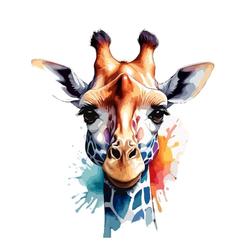 Giraffe Bunt Cool Niedlich Animiert