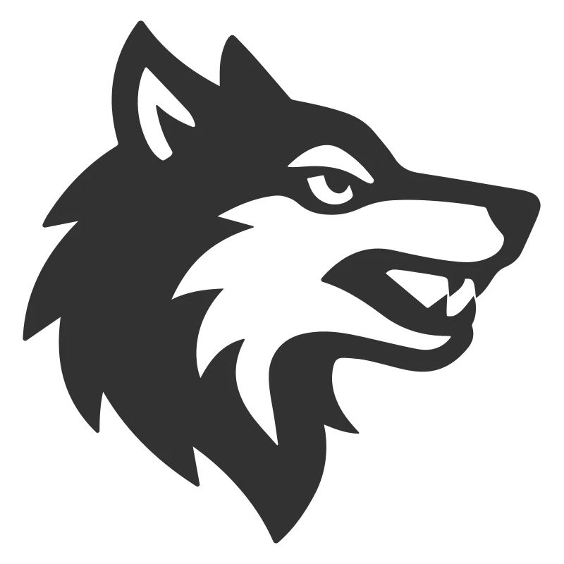 Wolf head logo icon