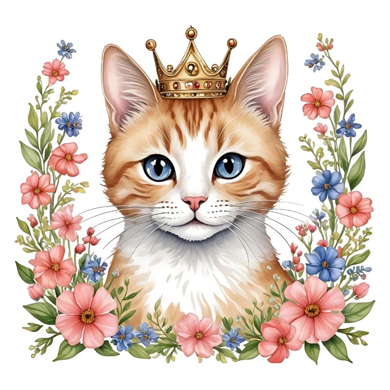 Adorable chat princesse