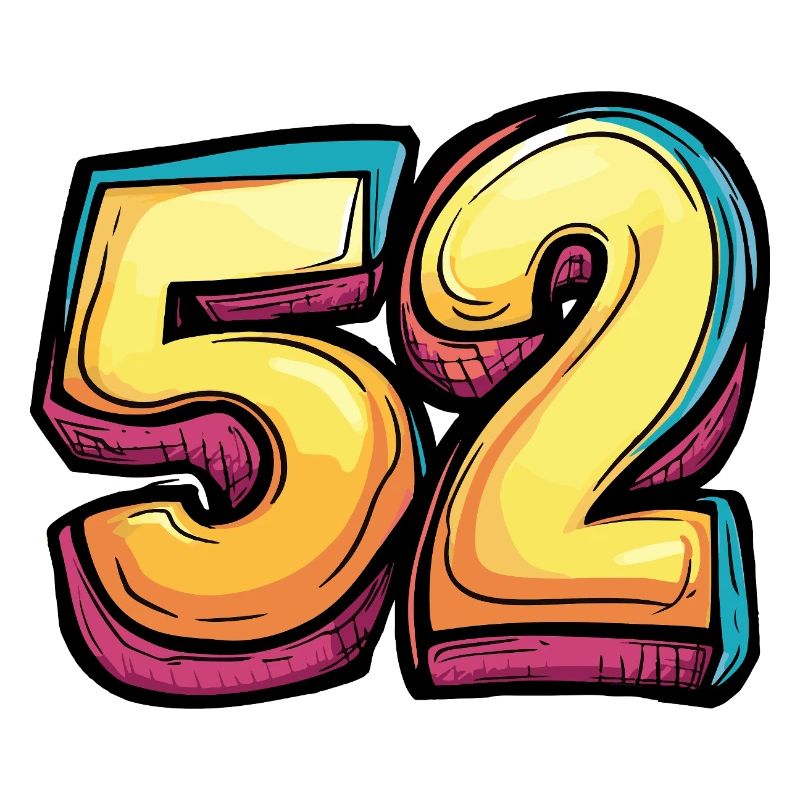 52 Zahl Comic
