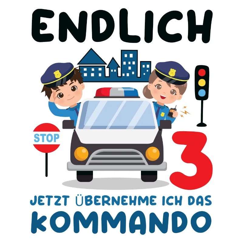 Kinder 3. Geburtstag Endlich 3, Polizei