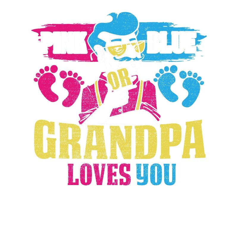 Rosa Oder Blauer Opa Liebt Dich Design Für Opa