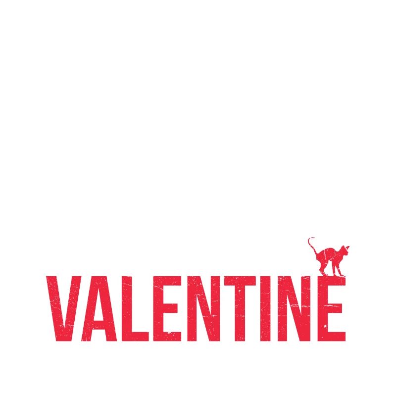 Sphynx cat Is My Valentine’s Greeting Design For