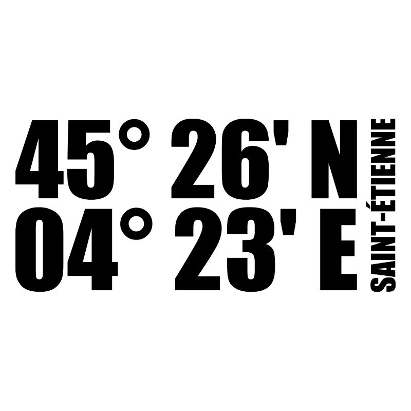 Coordonnées de Saint-Étienne