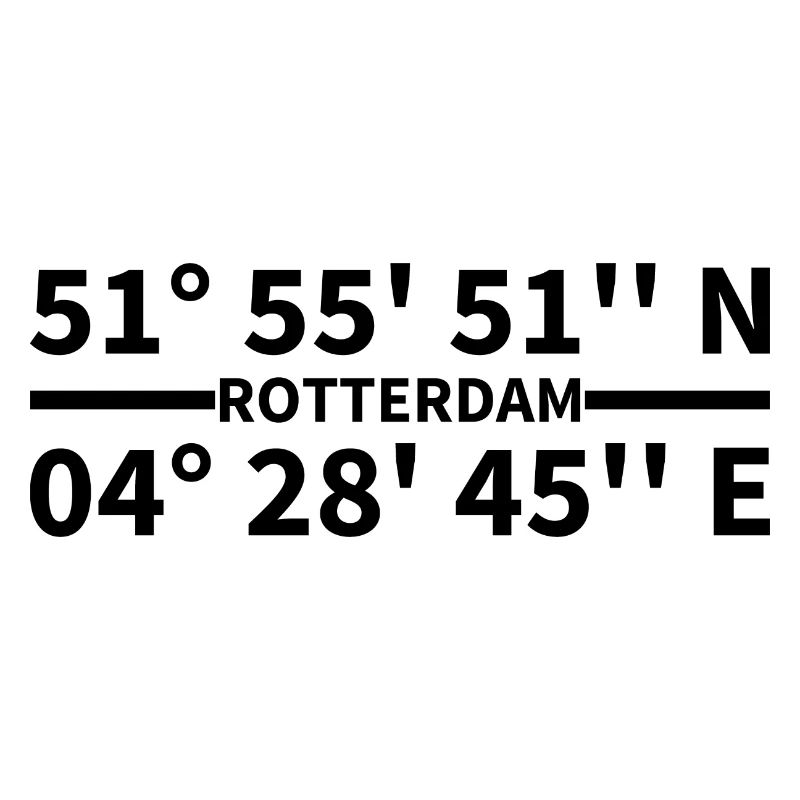 Coordonnées de Rotterdam