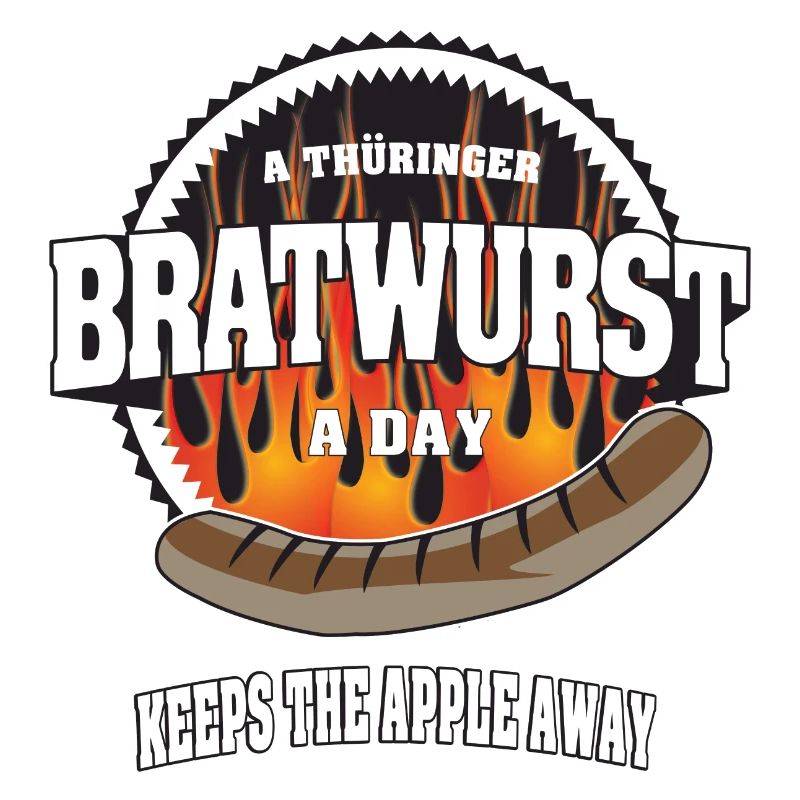A thüringer Bratwurst a day keeps the apple away