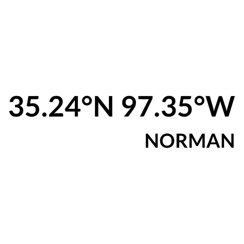 Norman, Oklahoma, USA Coordinates