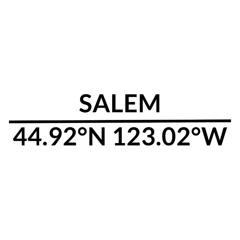 Salem, Oregon, USA Coordinates
