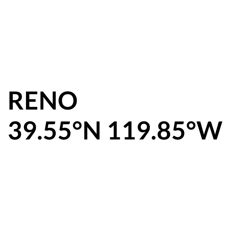 Reno, Nevada, USA Coordinates