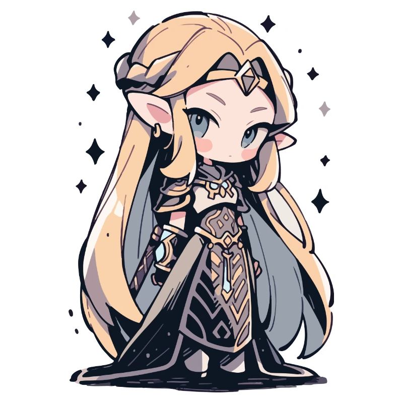 Cute Chibi Princess - Cute Fairy Tale Design