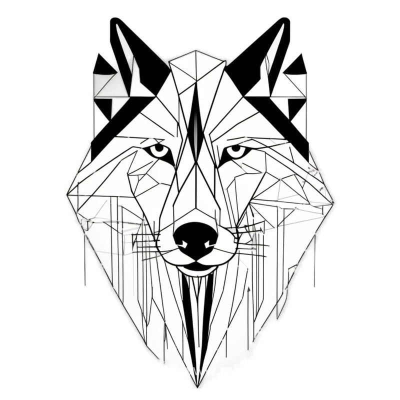 Moderner Wolf