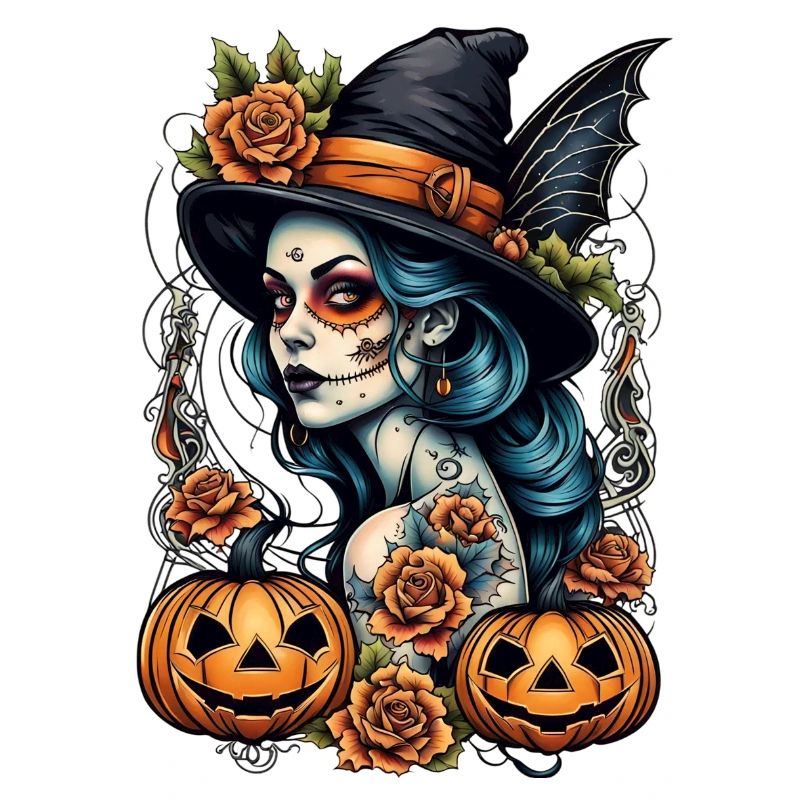 Día Muertos Sorcière