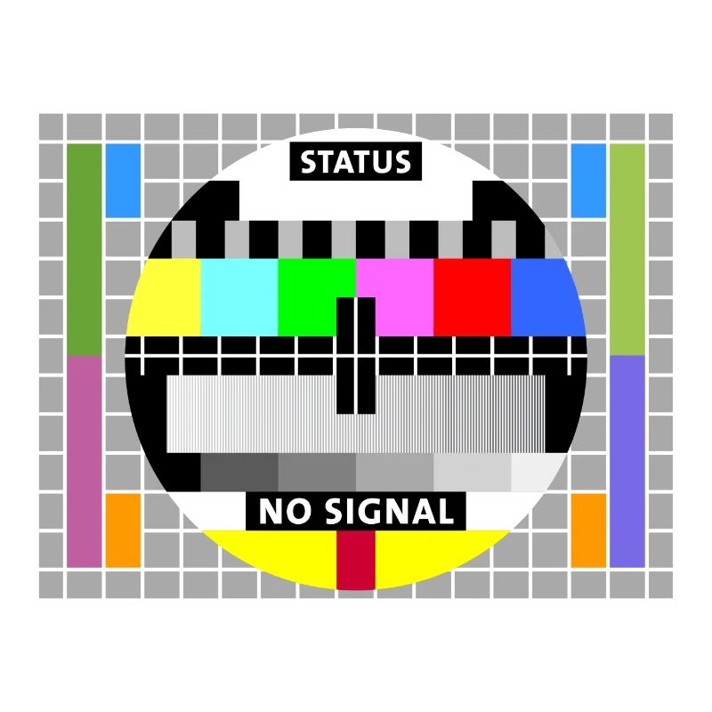 Image test card status no signal screen Display