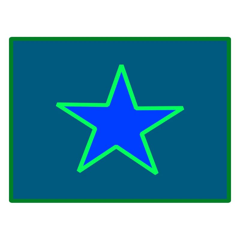 Étoile Vert Bleu