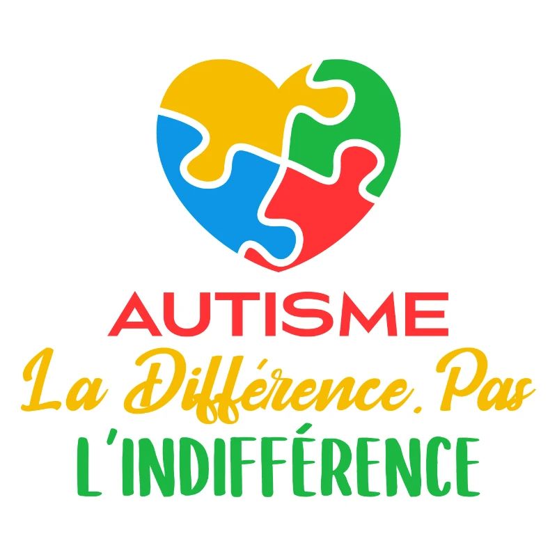 Avril Bleu Autisme Différence Pas Indifférence