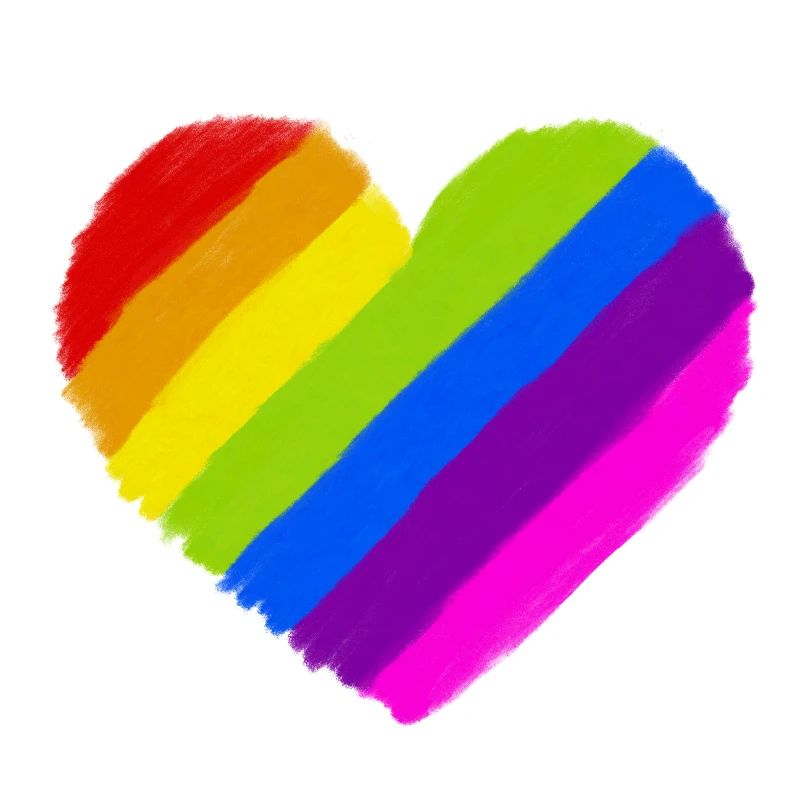 Pride Regenbogen Herz