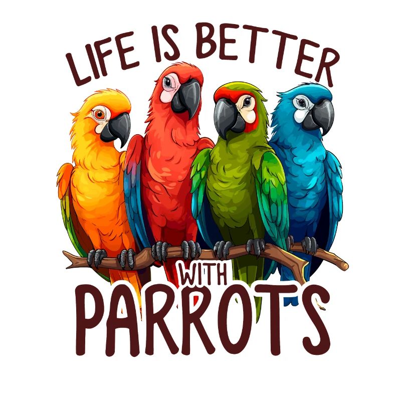 Drôles de perroquets Moine Perruche Perruche Perruche Perroquet Quaker