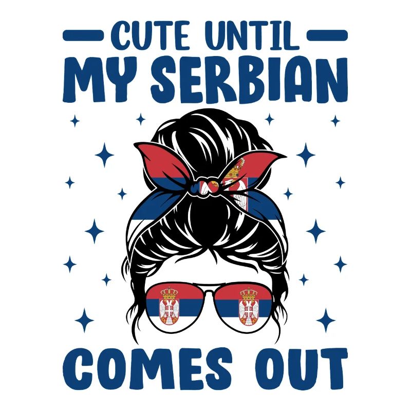 Mignon Jusqu’à ce que mon serbe sorte Chignon en désordre Serbe