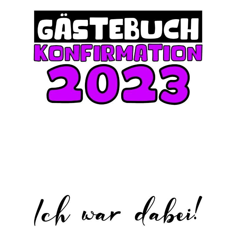 Konfirmation 2023 Gästebuch Mädchen Jungen Jugend