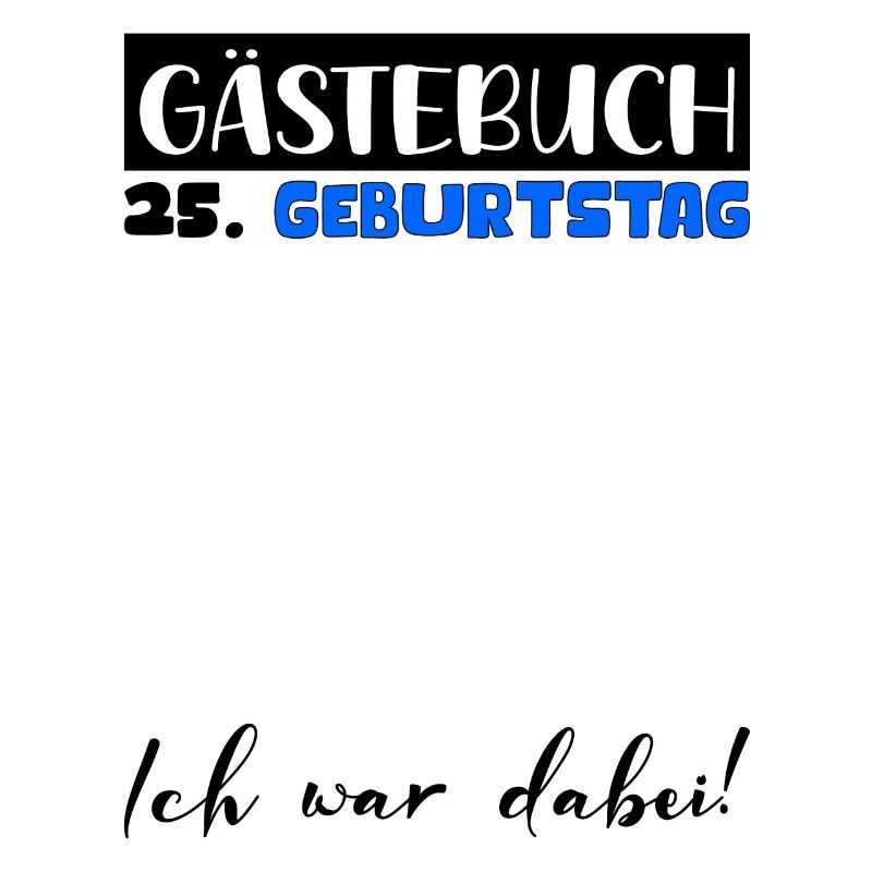 25 Geburtstag Geschenk Mann Deko Männer Gästebuch