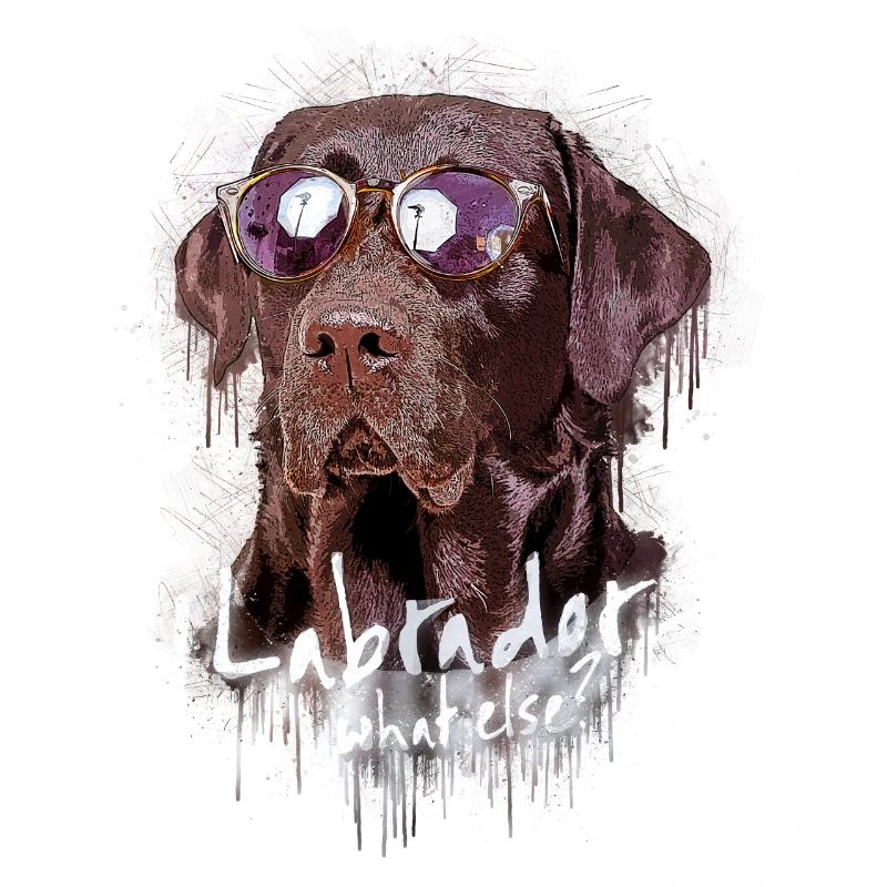 Labrador mit Sonnenbrille