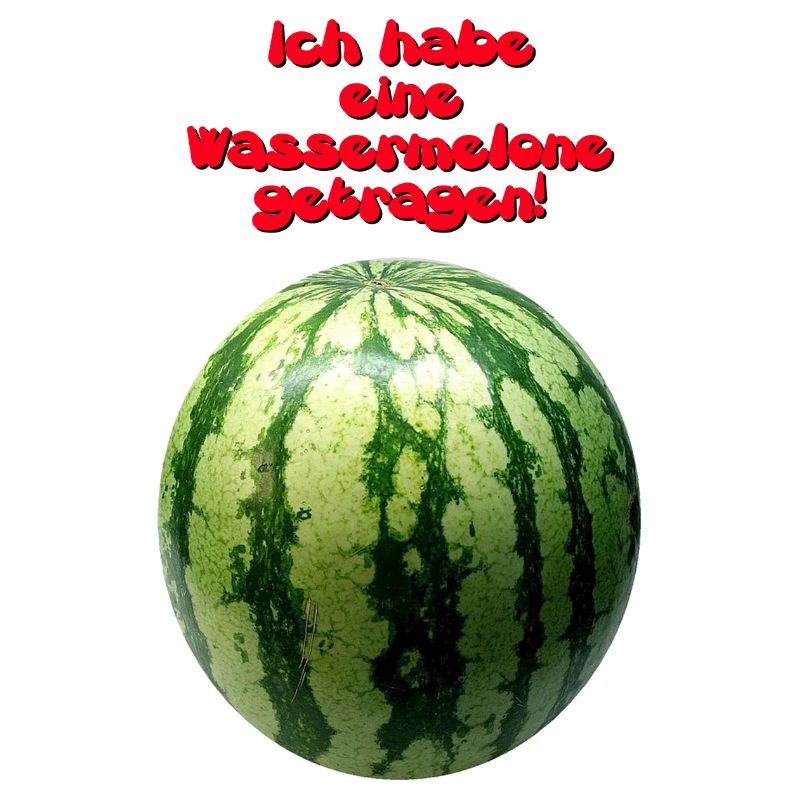 wassermelone getrage