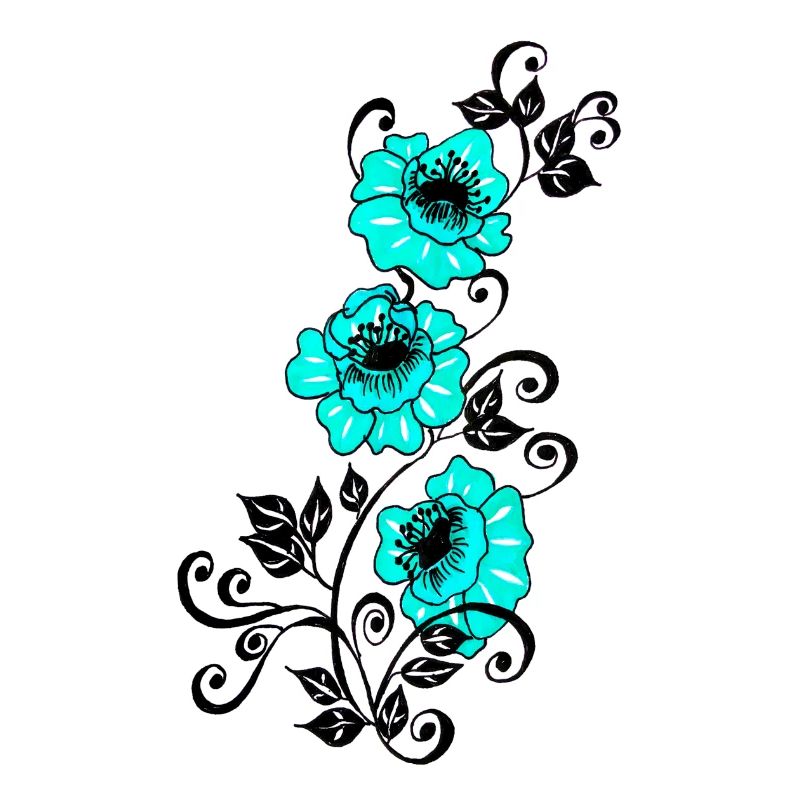 Vrilles de fleur d’azur