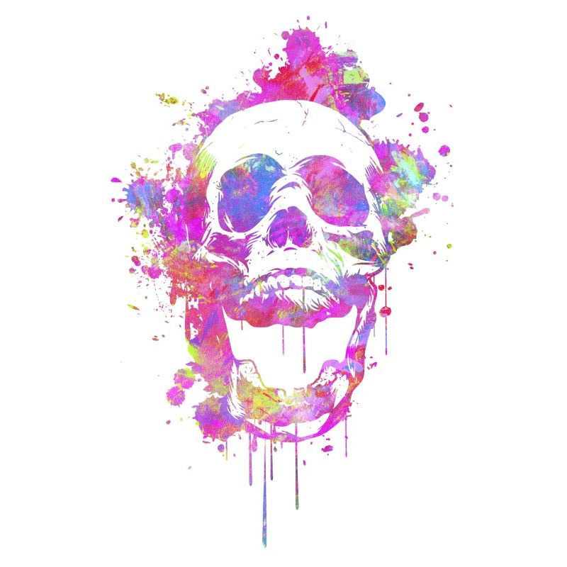 Cool & Trendy Abstract Skull