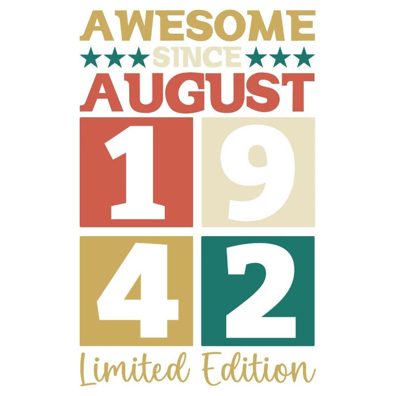 Awesome since August 1942 80th Birthday Gift