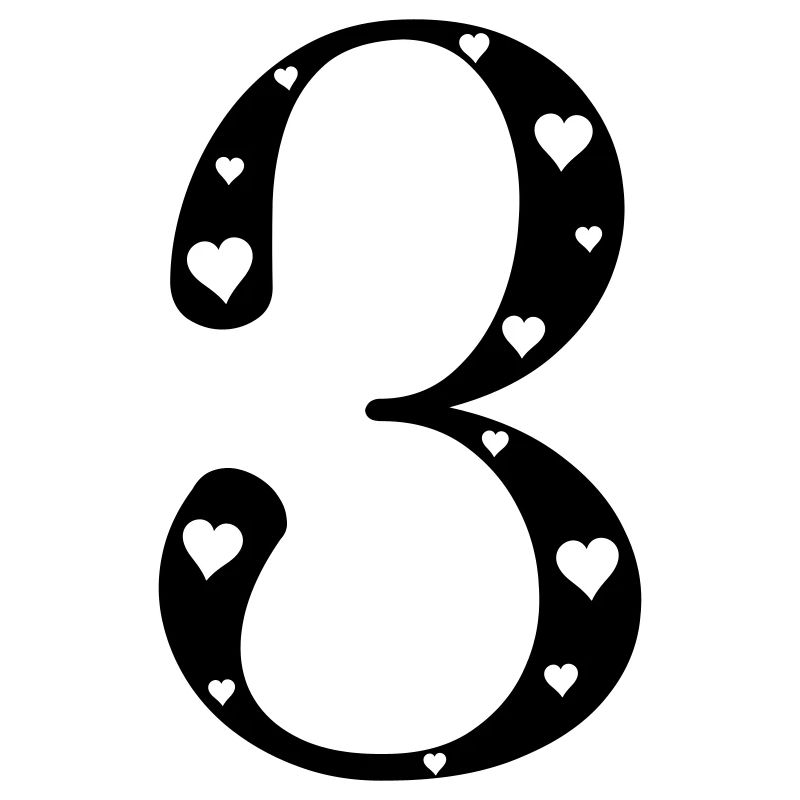 3 Geburtstag mit Herz