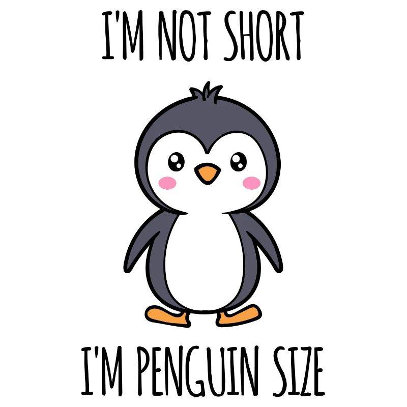 Süß Seevogel Pinguin Tier Vogel Statement