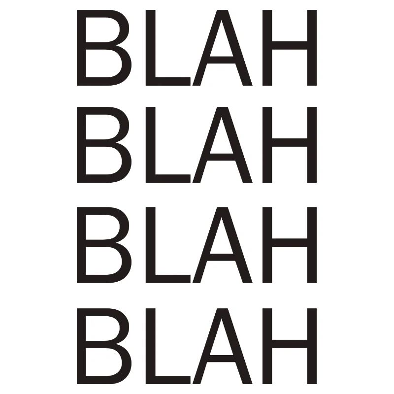 bla bla bla