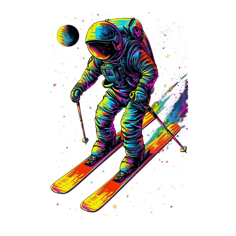 Spaceman on skis
