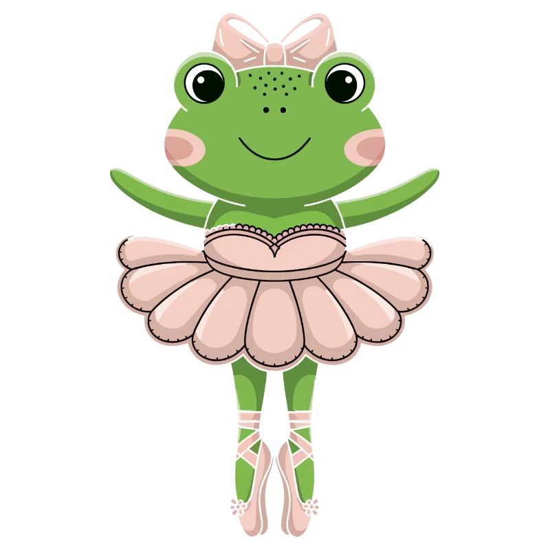 Grenouille de ballet en tutu rose