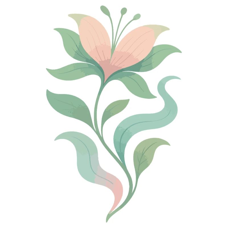 Pastel Bloom Botanical Flow