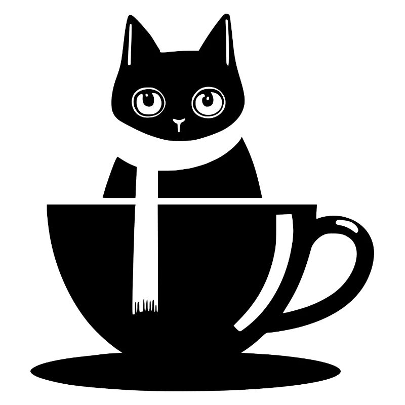 Cat Coffee Time