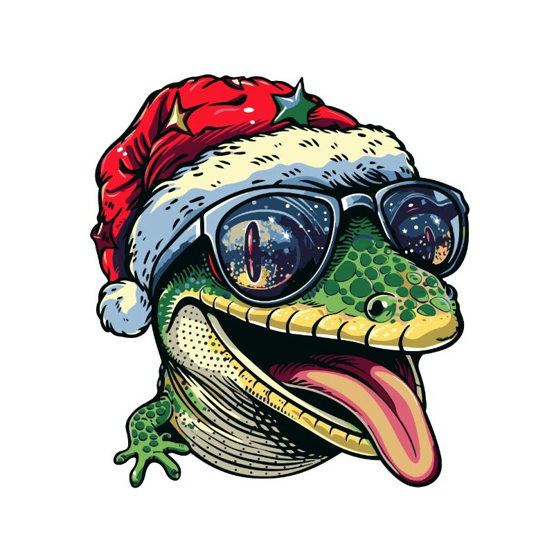 Lizard Christmas Funny