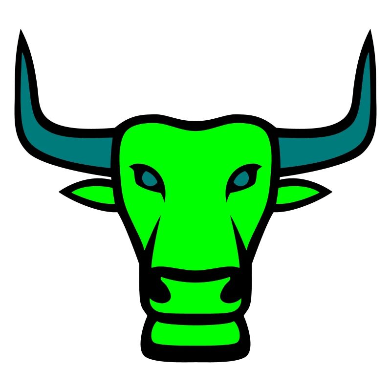 Stier Maskottchen Logo