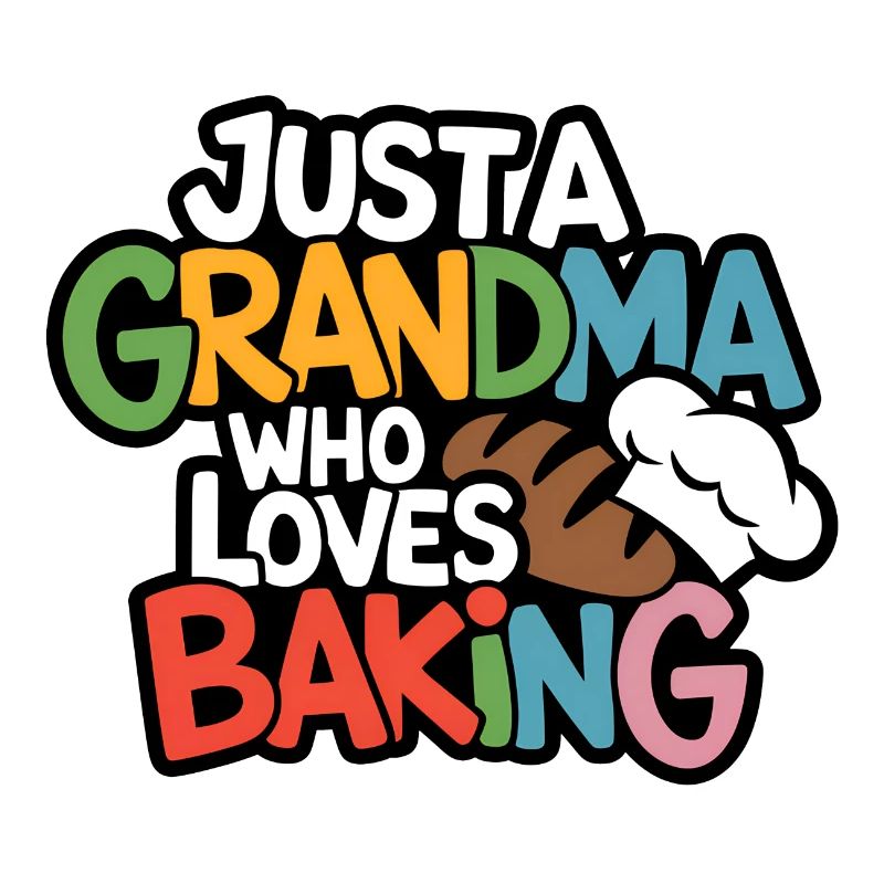 Oma backt gerne Großmutter ist Bäckerin