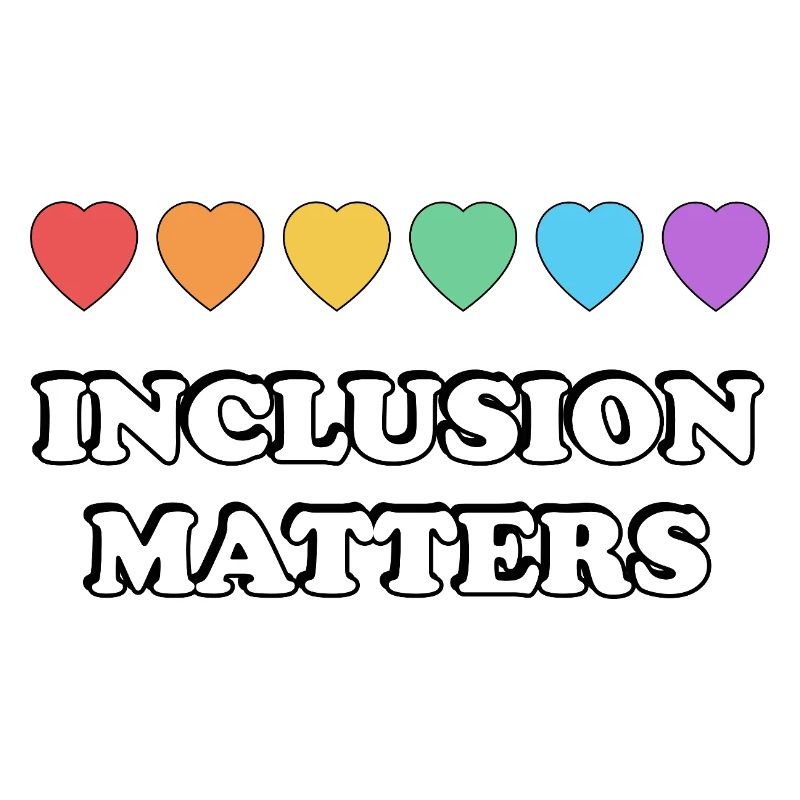 L’inclusion, c’est important Rainbow Hearts