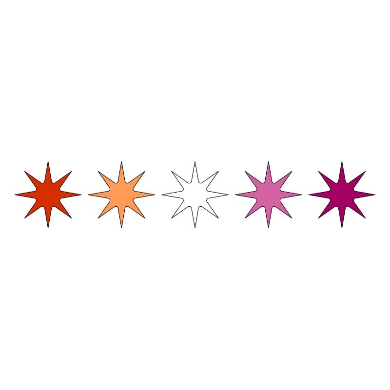 Subtile lesbische Pride-Stars