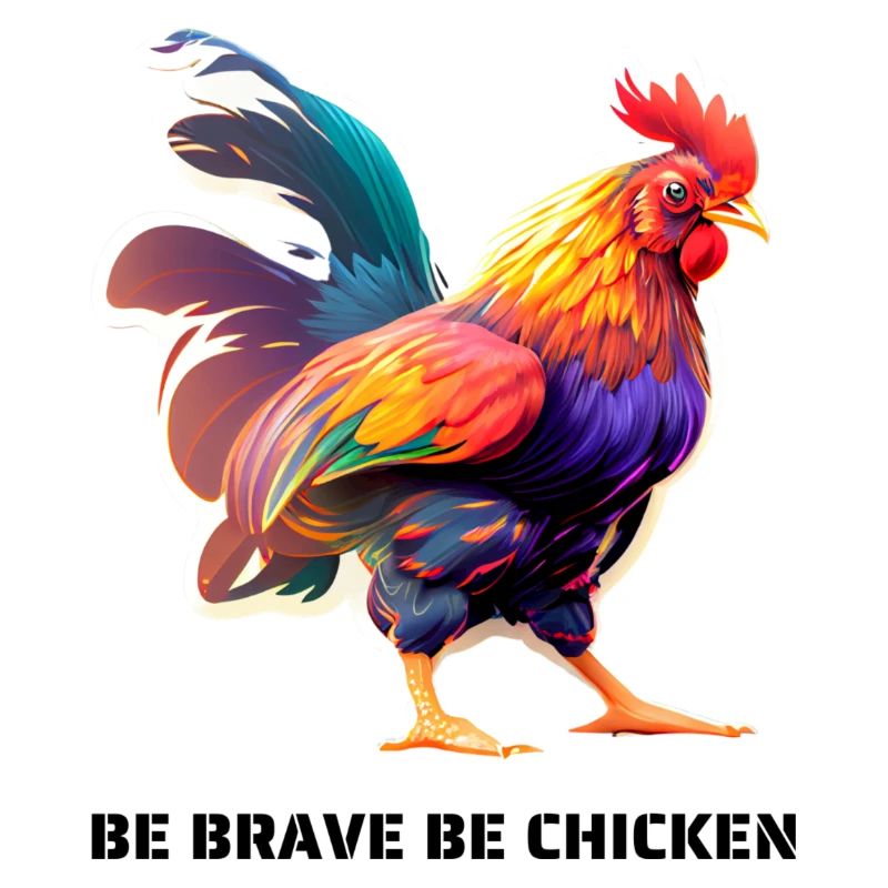 BE BRAVE BE CHICKEN