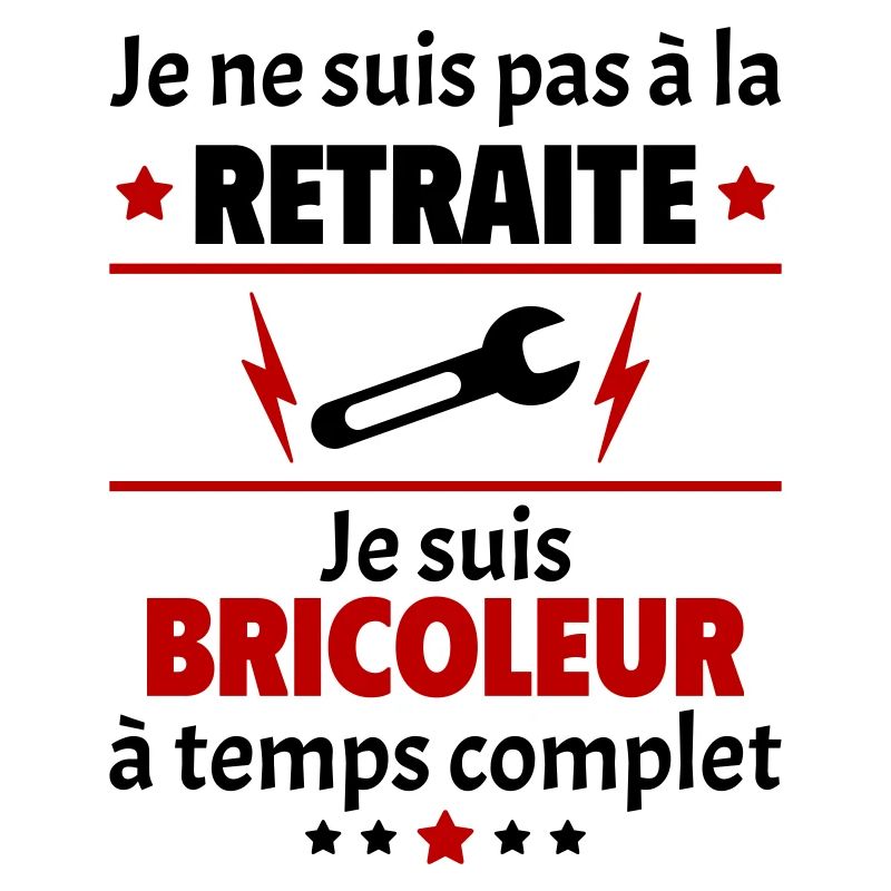 Pas à la retraite bricoleur à temps complet, noël