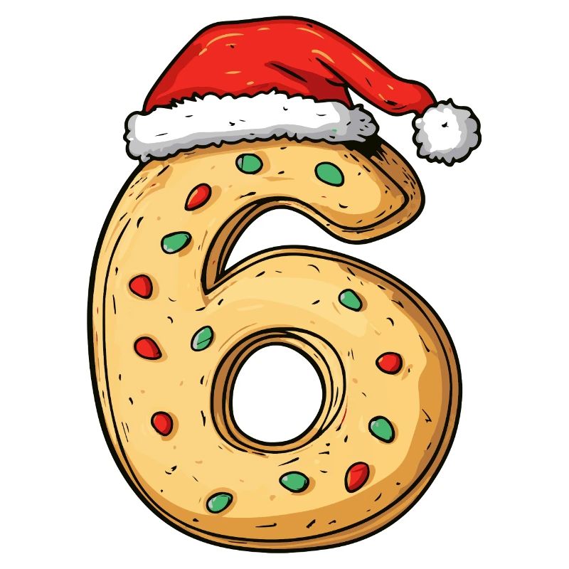 Biscuit de Noël à 6 chiffres