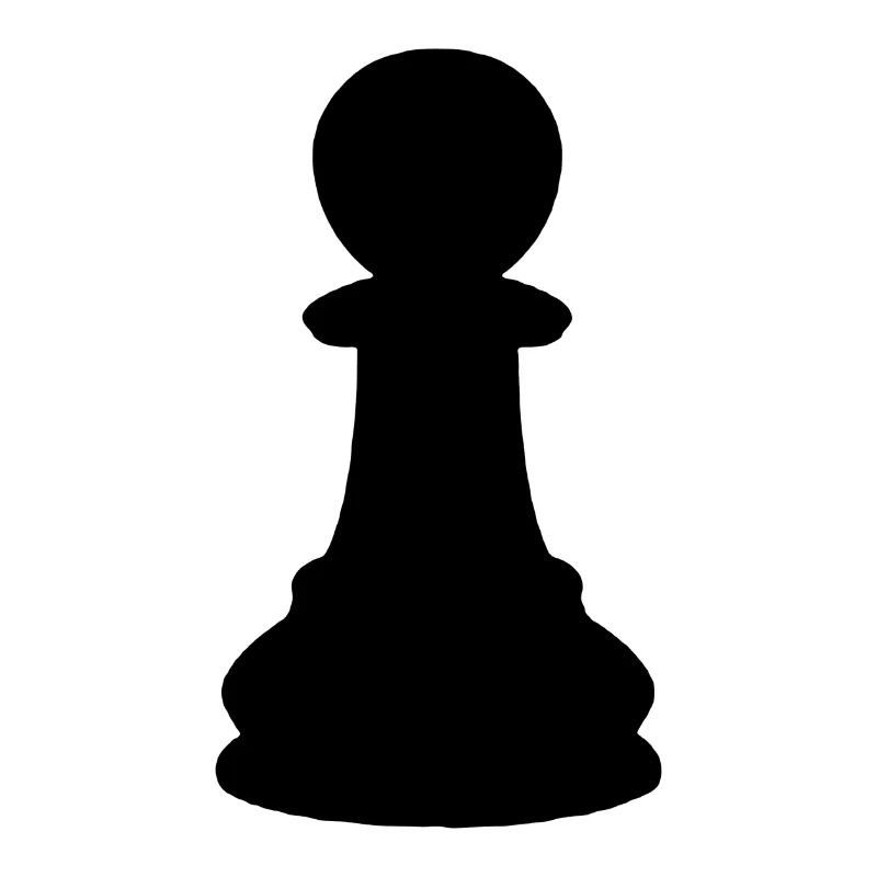 Schwarzer Bauer Chess Builder Chess Piece