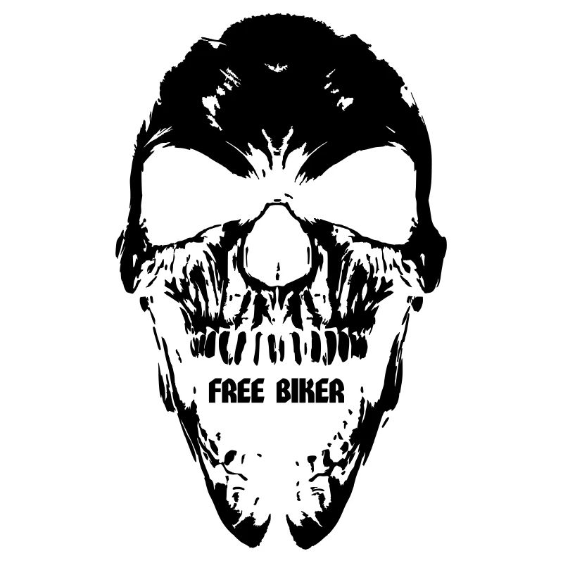 Skull Free Biker