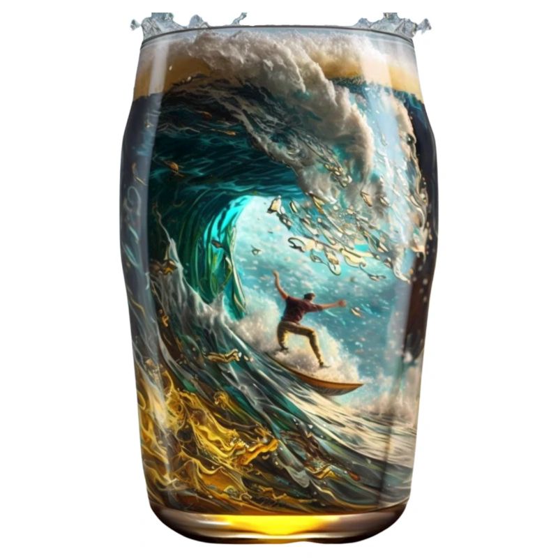 Surfen im Bierglas